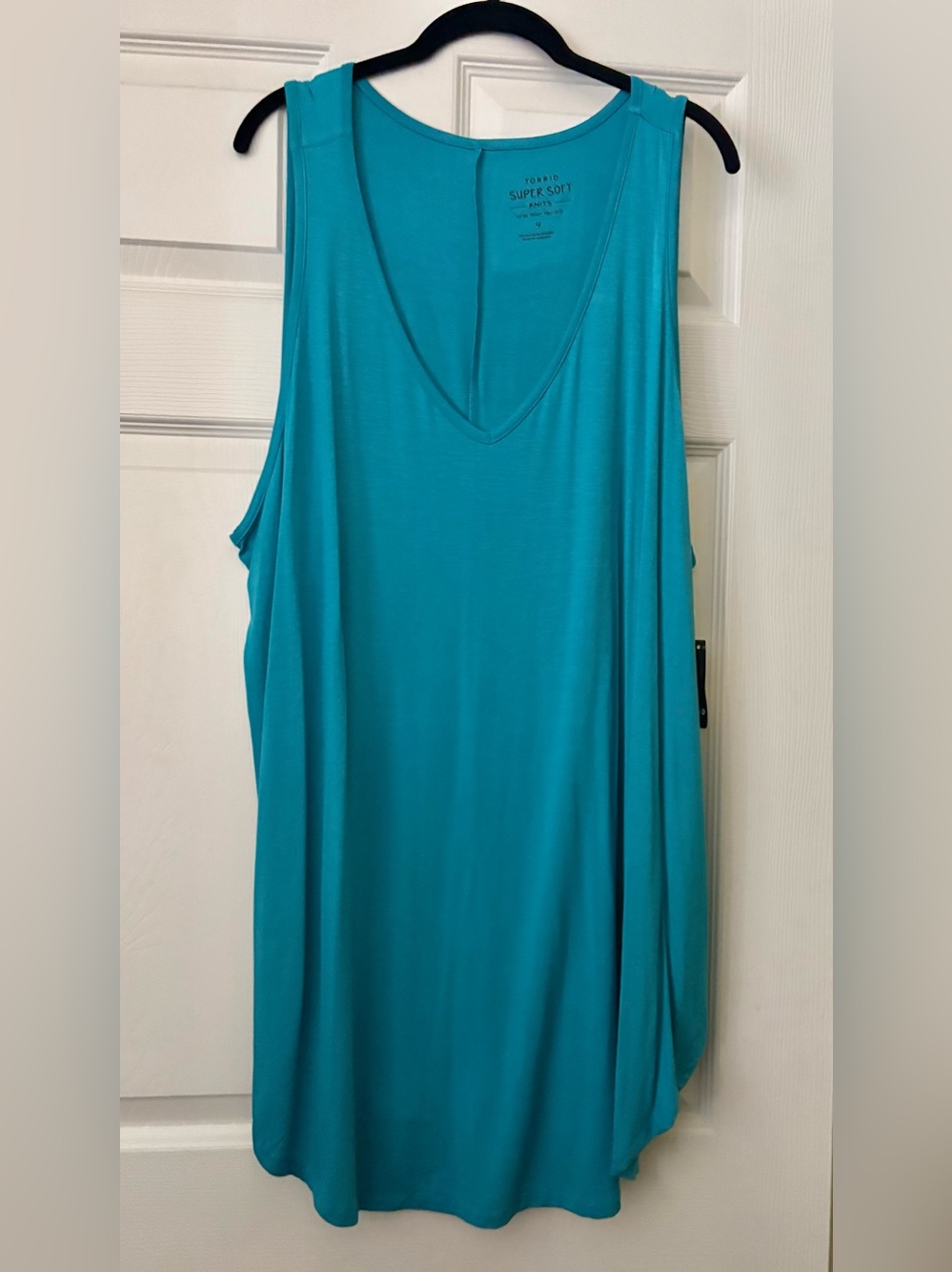 Torrid teal 4X original shirttail super soft v-neck tank